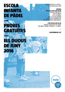 Proves Pàdel - Escola de Pàdel - Club Tennis Vic