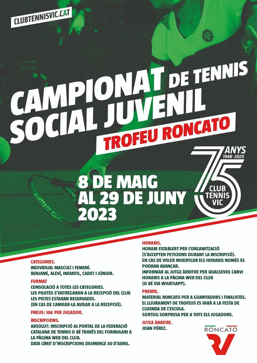 Campionat de tennis social juvenil - RONCATO-1
