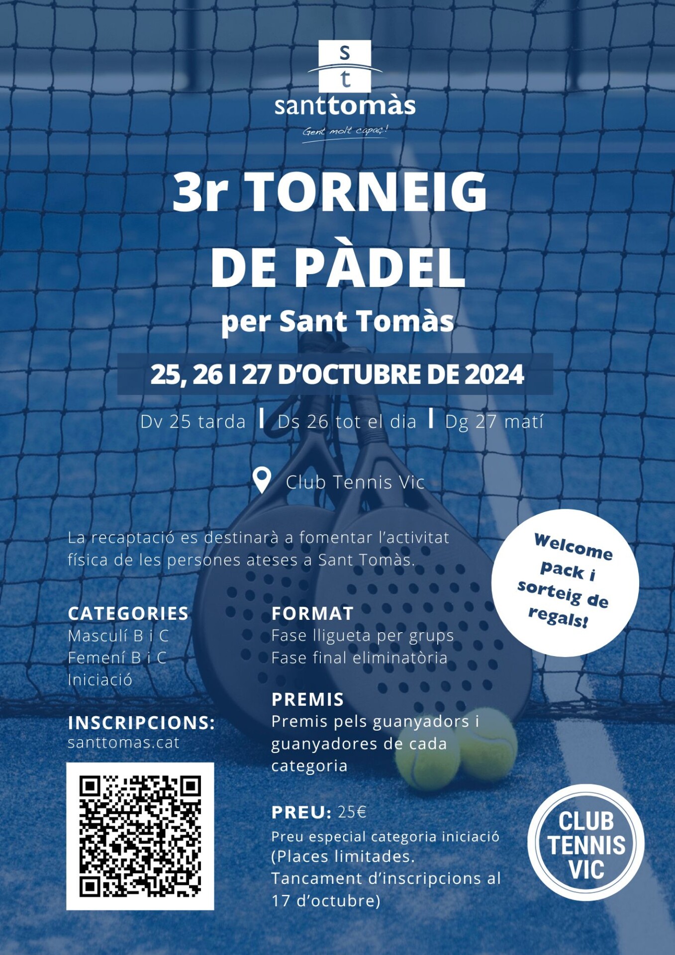 Cartell Torneig de padel 2024