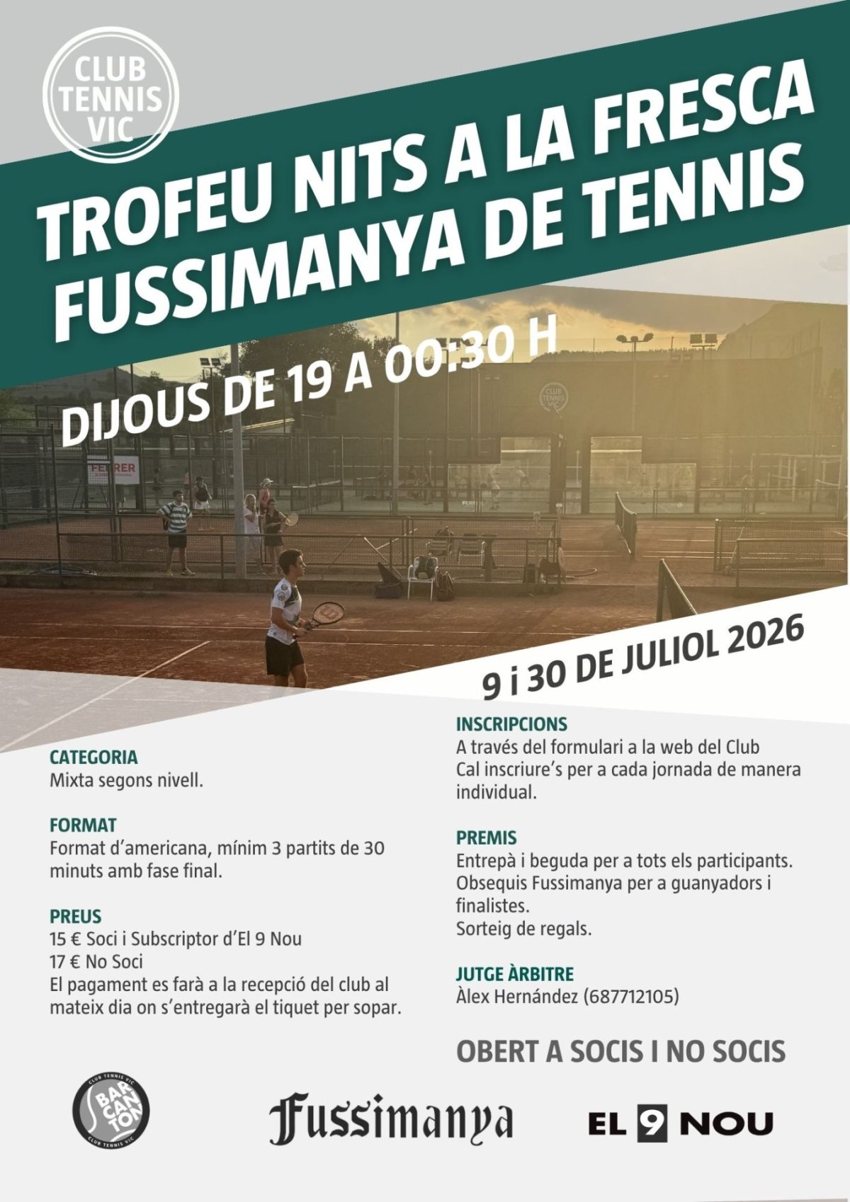 TENIS NITS A LA FRESCA